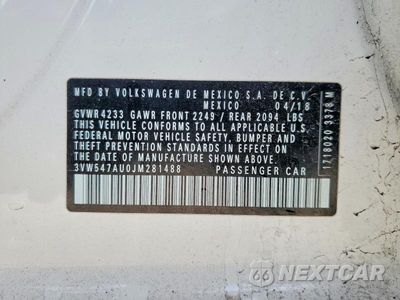 Zdjęcie 12 z 12 samochodu: 2018 VOLKSWAGEN GTI S VIN:3VW547AU0JM281488 - miniatura