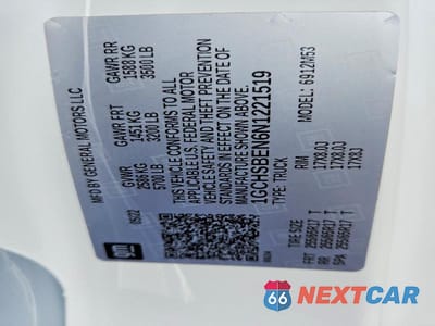 Zdjęcie 12 z 12 samochodu: 2022 CHEVROLET COLORADO VIN:1GCHSBEN6N1221519 - miniatura