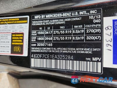 Zdjęcie 13 z 13 samochodu: 2014 MERCEDES-BENZ GL 450 4MATIC VIN:4JGDF7CE1EA325284 - miniatura