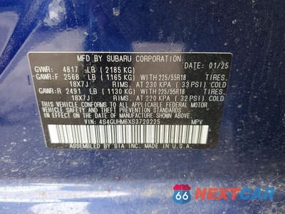Zdjęcie 12 z 12 samochodu: 2025 SUBARU CROSSTREK LIMITED VIN:4S4GUHM6XS3720225 - miniatura