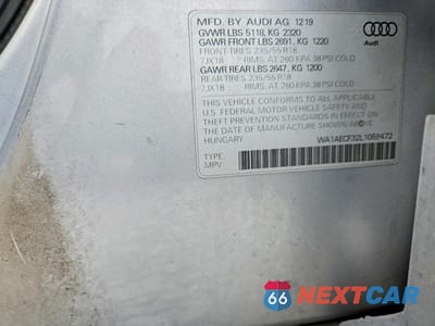 Zdjęcie 13 z 13 samochodu: 2020 AUDI Q3 PREMIUM VIN:WA1AECF32L1059472 - miniatura