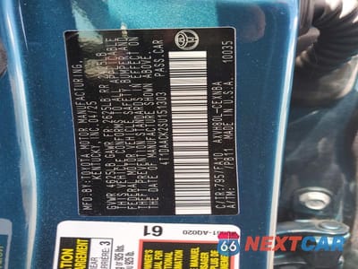 Zdjęcie 12 z 12 samochodu: 2025 TOYOTA CAMRY LE VIN:4T1DAACK2SU151303 - miniatura