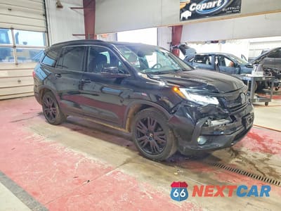 Czwarte zdjęcie samochodu z boku: 2022 HONDA PILOT BLACK VIN:5FNYF6H72NB006929 - miniatura