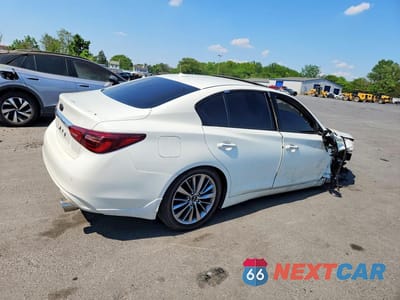 Trzecie zdjęcie samochodu z tyłu: 2022 INFINITI Q50 LUXE VIN:JN1EV7BR1NM340224 - miniatura