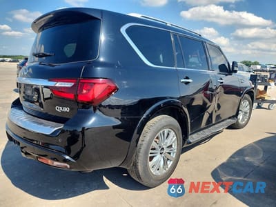 Trzecie zdjęcie samochodu z tyłu: 2019 INFINITI QX80 LUXE VIN:JN8AZ2NE6K9230168 - miniatura