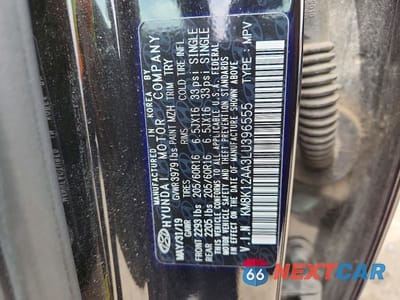 Zdjęcie 13 z 13 samochodu: 2020 HYUNDAI KONA SE VIN:KM8K12AA3LU396555 - miniatura
