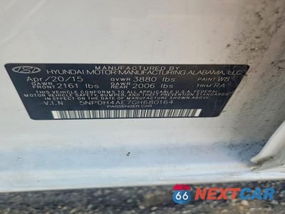 Zdjęcie 12 z 12 samochodu: 2016 HYUNDAI ELANTRA SE VIN:5NPDH4AE7GH680164 - miniatura