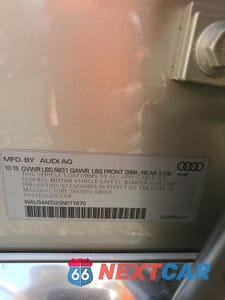 Zdjęcie 13 z 13 samochodu: 2016 AUDI A8 L QUATTRO VIN:WAU34AFD2GN011870 - miniatura