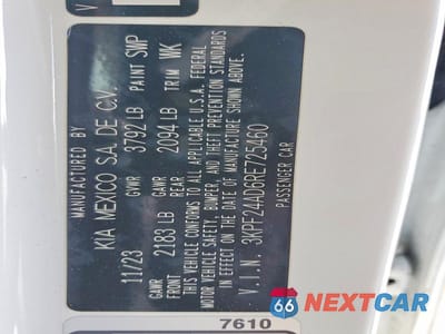 Zdjęcie 12 z 12 samochodu: 2024 KIA FORTE LXS VIN:3KPF24AD6RE725460 - miniatura