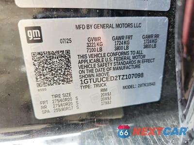 Zdjęcie 12 z 12 samochodu: 2026 GMC SIERRA K1500 ELEVATION VIN:1GTUUCED2TZ107098 - miniatura