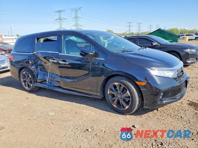 Czwarte zdjęcie samochodu z boku: 2022 HONDA ODYSSEY ELITE VIN:5FNRL6H90NB059305 - miniatura