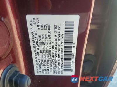 Zdjęcie 12 z 12 samochodu: 2015 HONDA CR-V EX VIN:2HKRM4H5XFH612897 - miniatura