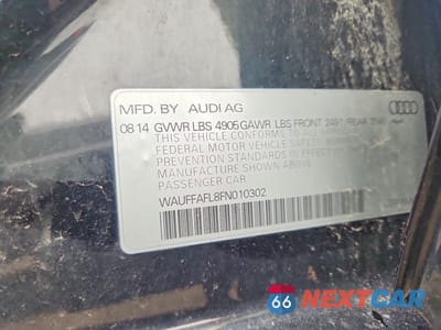 Zdjęcie 12 z 12 samochodu: 2015 AUDI A4 PREMIUM PLUS VIN:WAUFFAFL8FN010302 - miniatura