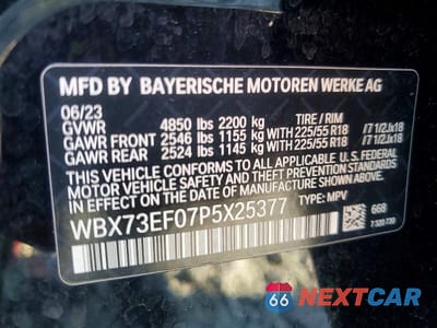 Zdjęcie 13 z 13 samochodu: 2023 BMW X1 XDRIVE28I VIN:WBX73EF07P5X25377 - miniatura