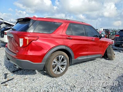 Trzecie zdjęcie samochodu z tyłu: 2020 FORD EXPLORER PLATINUM VIN:1FM5K8HC7LGB33276 - miniatura