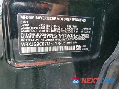 Zdjęcie 13 z 13 samochodu: 2021 BMW X1 XDRIVE28I VIN:WBXJG9C07M5T17804 - miniatura