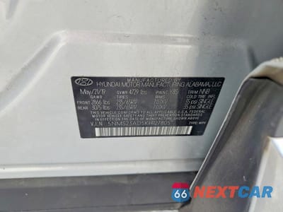 Zdjęcie 13 z 13 samochodu: 2019 HYUNDAI SANTA FE SE VIN:5NMS23AD5KH127805 - miniatura