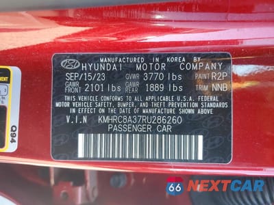 Zdjęcie 13 z 13 samochodu: 2024 HYUNDAI VENUE LIMITED VIN:KMHRC8A37RU286260 - miniatura