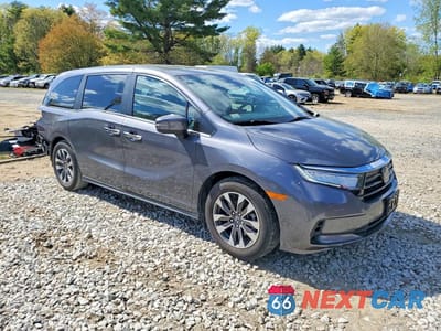 Czwarte zdjęcie samochodu z boku: 2022 HONDA ODYSSEY EXL VIN:5FNRL6H79NB063903 - miniatura