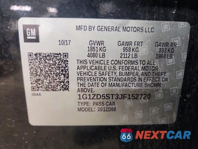 Zdjęcie 12 z 12 samochodu: 2018 CHEVROLET MALIBU LT VIN:1G1ZD5ST3JF152720 - miniatura
