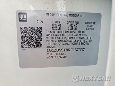Zdjęcie 12 z 12 samochodu: 2024 CHEVROLET MALIBU LT VIN:1G1ZD5ST8RF167337 - miniatura
