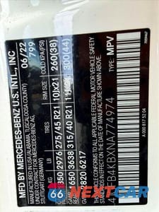 Zdjęcie 13 z 13 samochodu: 2022 MERCEDES-BENZ GLE 350 4MATIC VIN:4JGFB4KBXNA774974 - miniatura