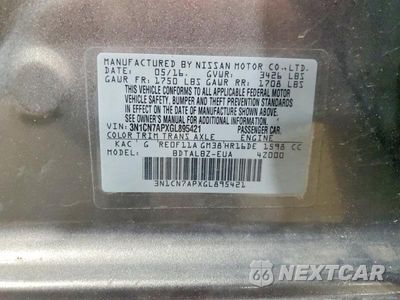 Zdjęcie 12 z 12 samochodu: 2016 NISSAN VERSA 1.6 SV VIN:3N1CN7APXGL895421 - miniatura