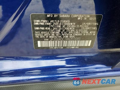 Zdjęcie 13 z 13 samochodu: 2024 SUBARU CROSSTREK PREMIUM VIN:JF2GUADC1RH201693 - miniatura