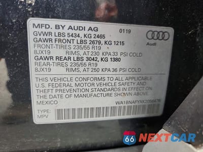 Zdjęcie 13 z 13 samochodu: 2019 AUDI Q5 PREMIUM PLUS VIN:WA1BNAFYXK2056476 - miniatura