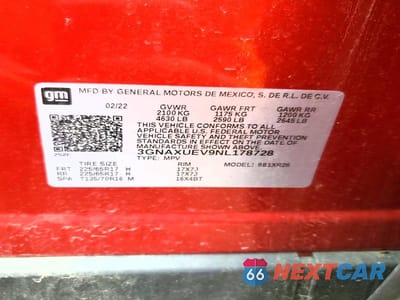 Zdjęcie 14 z 14 samochodu: 2022 CHEVROLET EQUINOX LT VIN:3GNAXUEV9NL178728 - miniatura