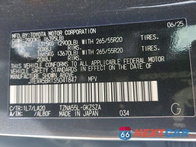 Zdjęcie 12 z 12 samochodu: 2025 TOYOTA 4RUNNER LIMITED VIN:JTEVA5BR1S5041847 - miniatura