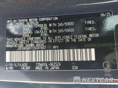 Zdjęcie 12 z 12 samochodu: 2025 TOYOTA 4RUNNER LIMITED VIN:JTEVA5BR1S5041847 - miniatura