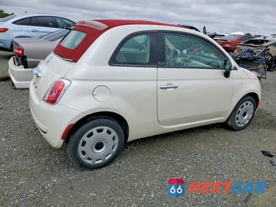 Trzecie zdjęcie samochodu z tyłu: 2012 FIAT 500 POP VIN:3C3CFFDR1CT287156 - miniatura
