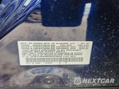 Zdjęcie 13 z 13 samochodu: 2016 HONDA PILOT TOURING VIN:5FNYF6H98GB033654 - miniatura