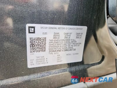 Zdjęcie 13 z 13 samochodu: 2021 CHEVROLET EQUINOX PREMIER VIN:2GNAXNEV1M6145716 - miniatura