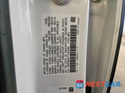Zdjęcie 14 z 14 samochodu: 2026 HONDA CR-V EXL VIN:2HKRS4H77TH441853 - miniatura