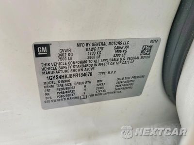 Zdjęcie 12 z 12 samochodu: 2015 CADILLAC ESCALADE ESV LUXURY VIN:1GYS4HKJ8FR184670 - miniatura