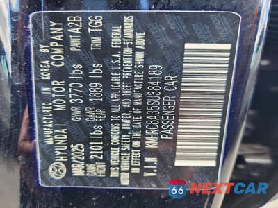 Zdjęcie 14 z 14 samochodu: 2025 HYUNDAI VENUE SEL VIN:KMHRC8A35SU384189 - miniatura
