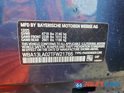 Zdjęcie 13 z 13 samochodu: 2026 BMW 330I NA VIN:WBA13LA02TFW21766 - miniatura