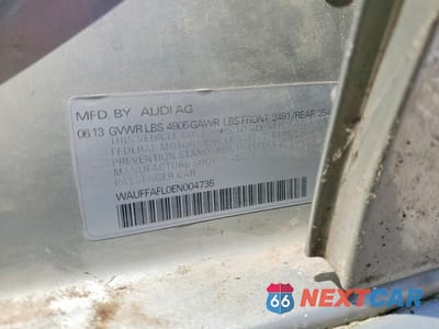 Zdjęcie 15 z 15 samochodu: 2014 AUDI A4 PREMIUM PLUS VIN:WAUFFAFL0EN004735 - miniatura