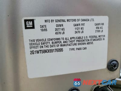 Zdjęcie 12 z 12 samochodu: 2006 CHEVROLET IMPALA VIN:2G1WT58KX69176095 - miniatura