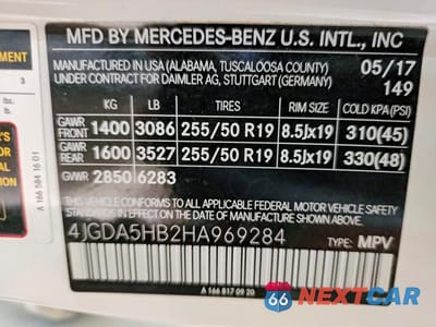 Zdjęcie 13 z 13 samochodu: 2017 MERCEDES-BENZ GLE 350 4MATIC VIN:4JGDA5HB2HA969284 - miniatura
