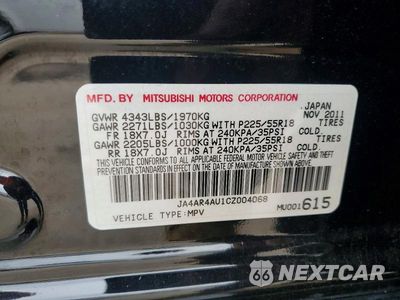 Zdjęcie 12 z 12 samochodu: 2012 MITSUBISHI OUTLANDER SPORT SE VIN:JA4AR4AU1CZ004068 - miniatura