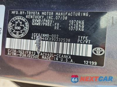 Zdjęcie 12 z 12 samochodu: 2009 TOYOTA CAMRY VIN:4T1BE46KX9U332538 - miniatura