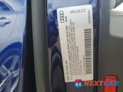 Zdjęcie 12 z 12 samochodu: 2021 AUDI A4 PREMIUM PLUS 45 VIN:WAUEAAF46MA086317 - miniatura
