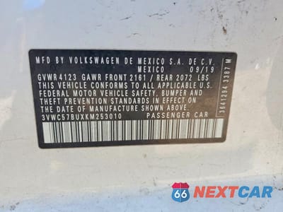 Zdjęcie 13 z 13 samochodu: 2019 VOLKSWAGEN JETTA S VIN:3VWC57BUXKM253010 - miniatura