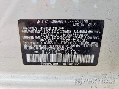 Zdjęcie 13 z 13 samochodu: 2023 SUBARU CROSSTREK LIMITED VIN:JF2GTHNC0PH251668 - miniatura