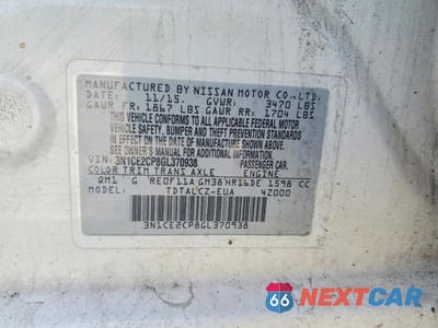 Zdjęcie 12 z 12 samochodu: 2016 NISSAN VERSA NOTE S PLUS VIN:3N1CE2CP8GL370938 - miniatura