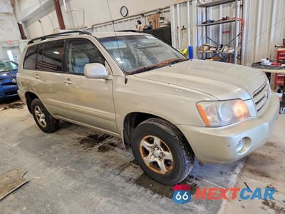 Czwarte zdjęcie samochodu z boku: 2003 TOYOTA HIGHLANDER BASE VIN:JTEHD21A230021491 - miniatura