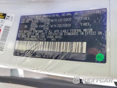 Zdjęcie 14 z 14 samochodu: 2022 TOYOTA HIGHLANDER LIMITED VIN:5TDDZRBH0NS214439 - miniatura
